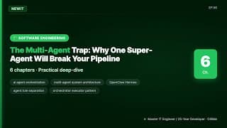 The Multi-Agent Trap: Why One Super-Agent Will Break Your Pipeline | #NEWIT