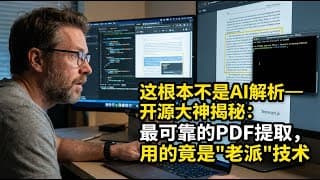「这根本不是AI解析」— 开源大神揭秘：最可靠的PDF提取，用的竟是“老派”技术